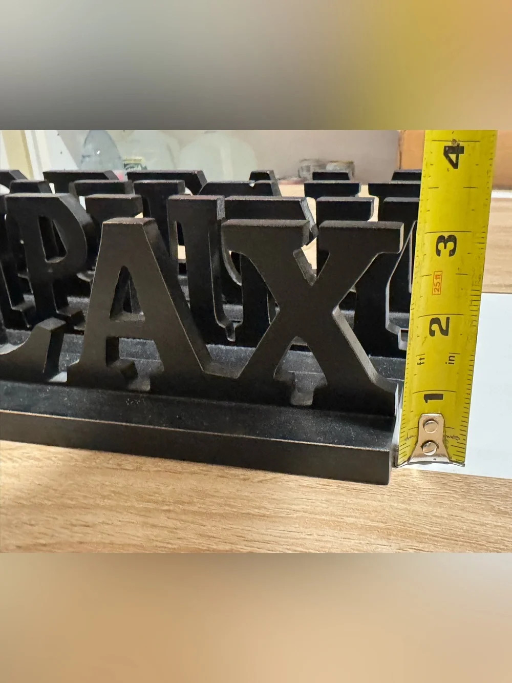 Black 'Relax / Simplify / Laugh / Dream' Decorative Word Signs - Home Wall Decor